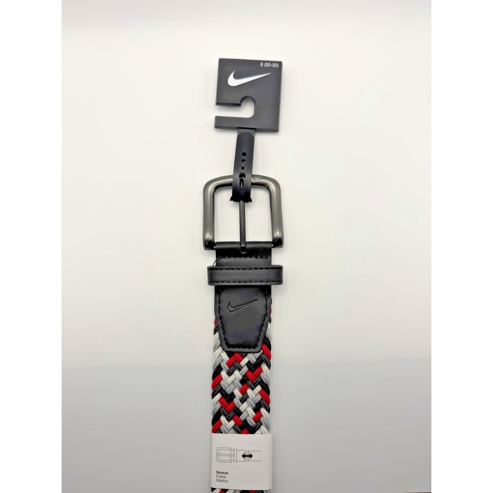 Nike Men's‎ G-Flex Woven Stretch Golf Belt Red PS5045943A SMALL 30-32 - Picture 2 of 3